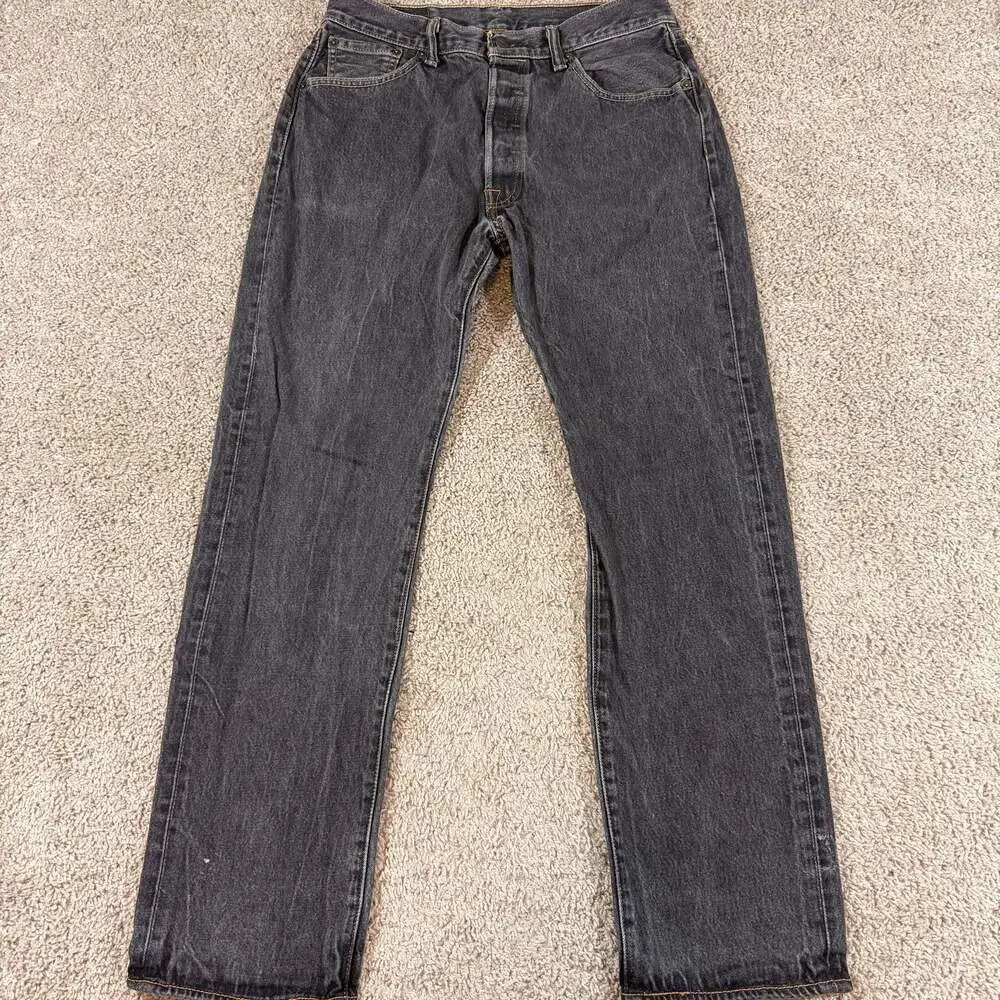 Levis 550 Relaxed Fit Jeans‎ Mens 34x34 Black Gray Wash Straight Leg